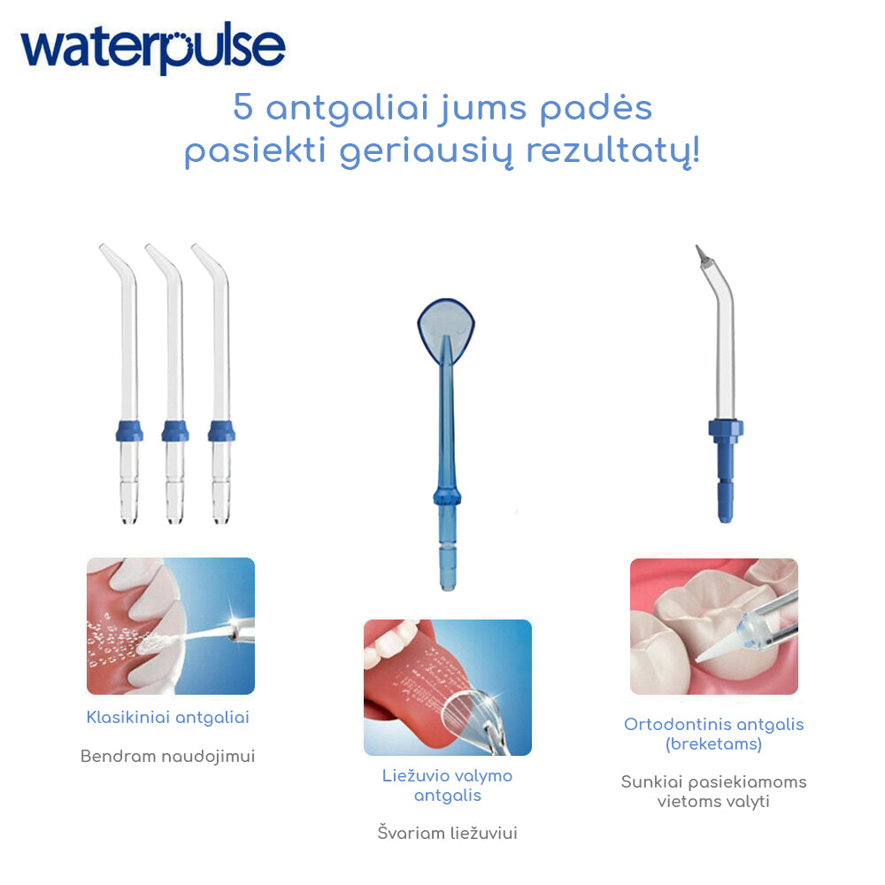 Statsionaarne Irrigator Waterpulse Family V300 - kogu perele