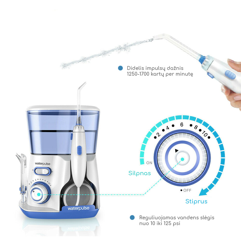Statsionaarne Irrigator Waterpulse Family V300 - kogu perele