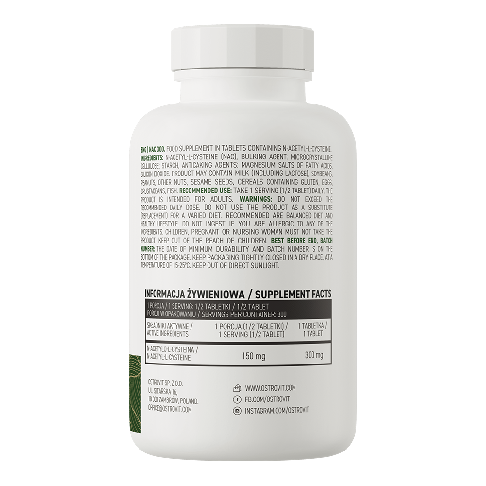 OstroVit NAC 300 mg, 150 tabletti