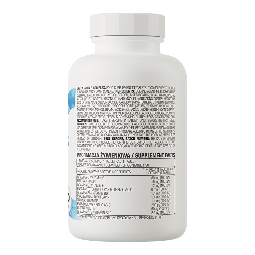 OstroVit B-vitamiini kompleks, 90 tabletti