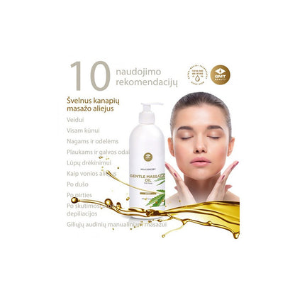 GMT Beauty CANNABIS MASSAGE OIL, 500 мл