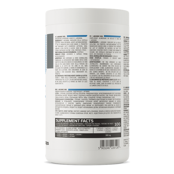 OstroVit Arginine 3000 mg, 300 kapslit