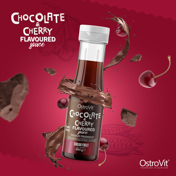 OstroVit Sugar-free sauce 350 g (chocolate and cherry flavour)