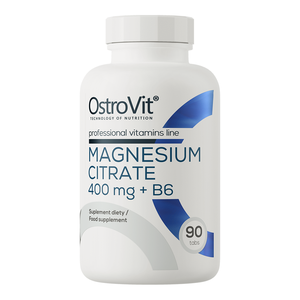 OstroVit Magneesiumtsitraat 400 mg + B6, 90 tabletti