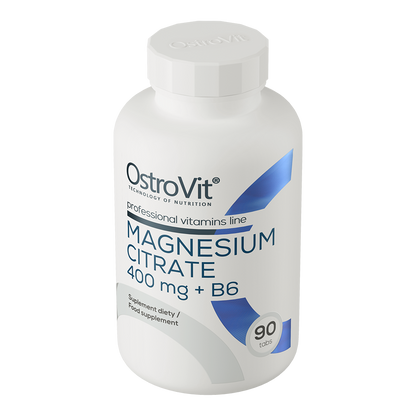 OstroVit Magneesiumtsitraat 400 mg + B6, 90 tabletti