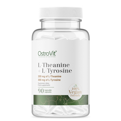 OstroVit L-teaniin + türosiin VEGAN, 90 kapslit