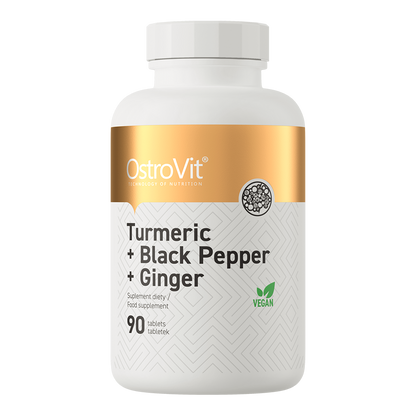 OstroVit Turmeric + Black Pepper + Ginger, 90 tabs