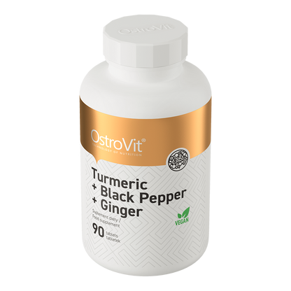 OstroVit Turmeric + Black Pepper + Ginger, 90 tabs