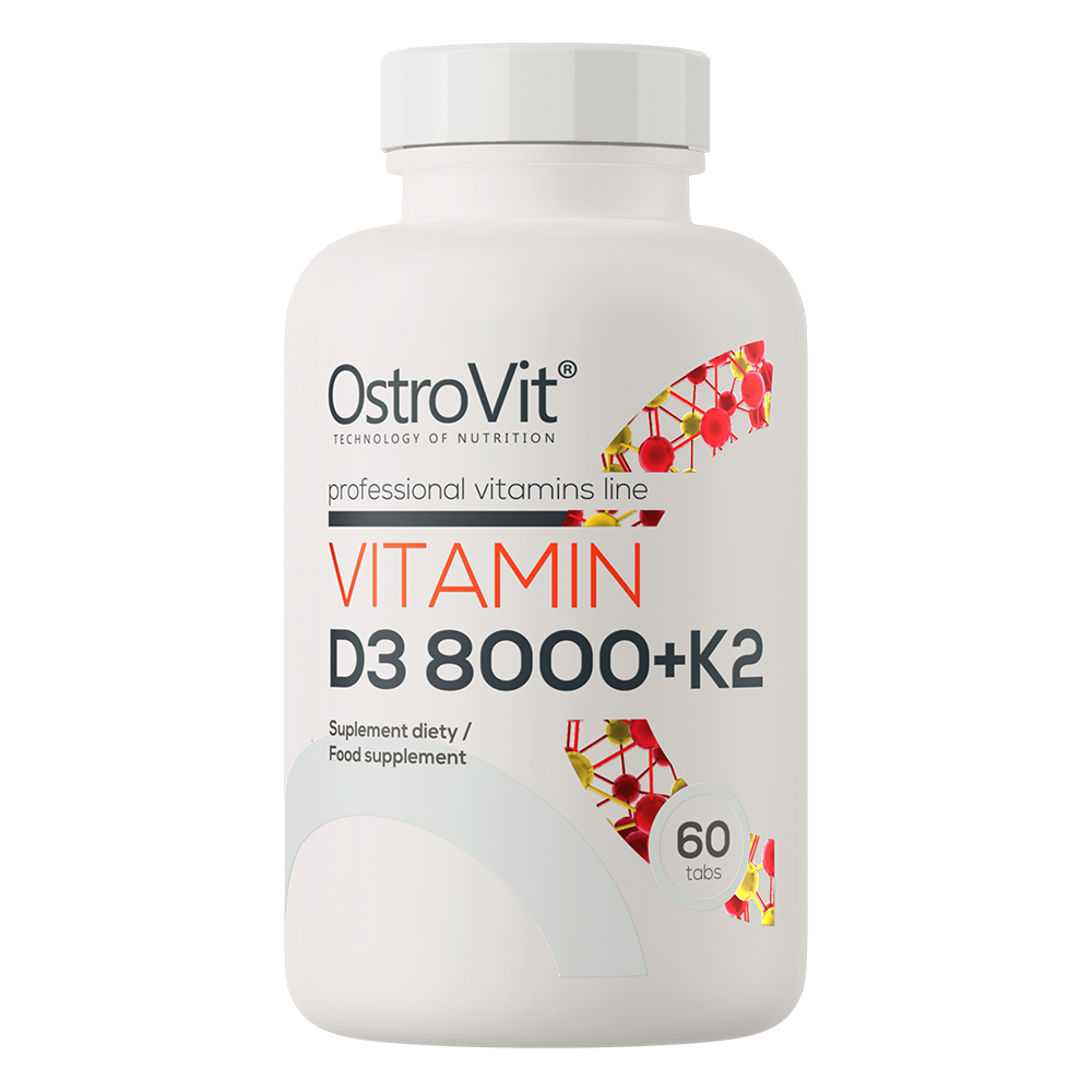 OstroVit D3-vitamiin 8000 IU + K2, 60 tabletti