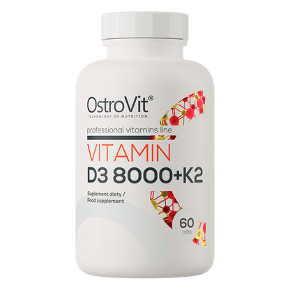 OstroVit D3-vitamiin 8000 IU + K2, 60 tabletti