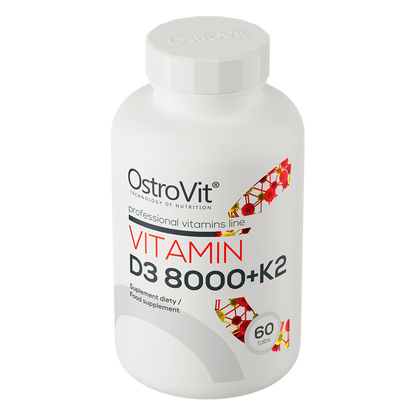 OstroVit D3-vitamiin 8000 IU + K2, 60 tabletti