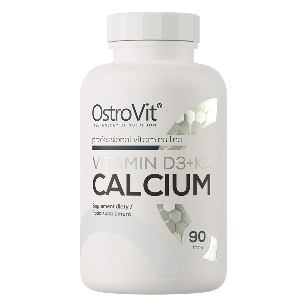 OstroVit D3-vitamiin + K2 + kaltsium, 90 tabletti