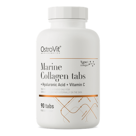 OstroVit Marine Collagen koos hüaluroonhappe ja C-vitamiiniga 90 kapslit