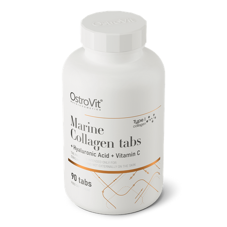 OstroVit Marine Collagen koos hüaluroonhappe ja C-vitamiiniga 90 kapslit