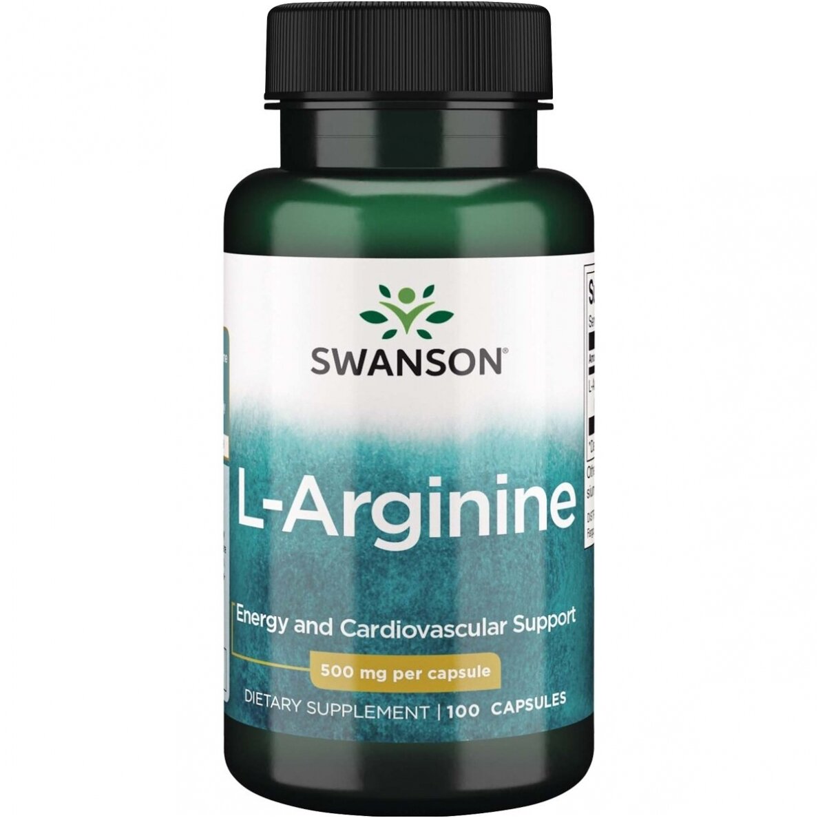 L-ARGININE 500MG, 100 CAPS.