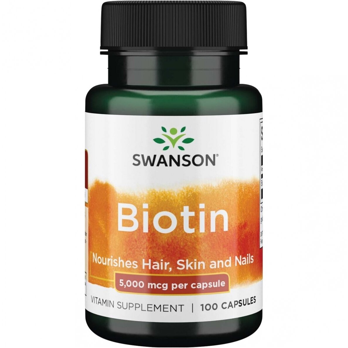 SWANSON BIOTIIN 5000MCG, 100 KAPSLIT