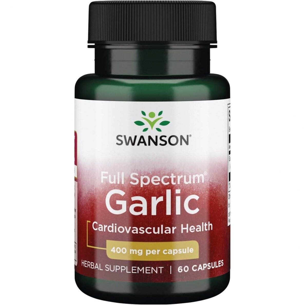 SWANSON GARLIC 400MG, 60 CAPS