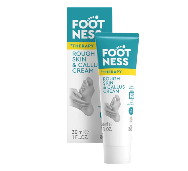 FOOTNESS Cream for rough skin and bottom, 30 ml