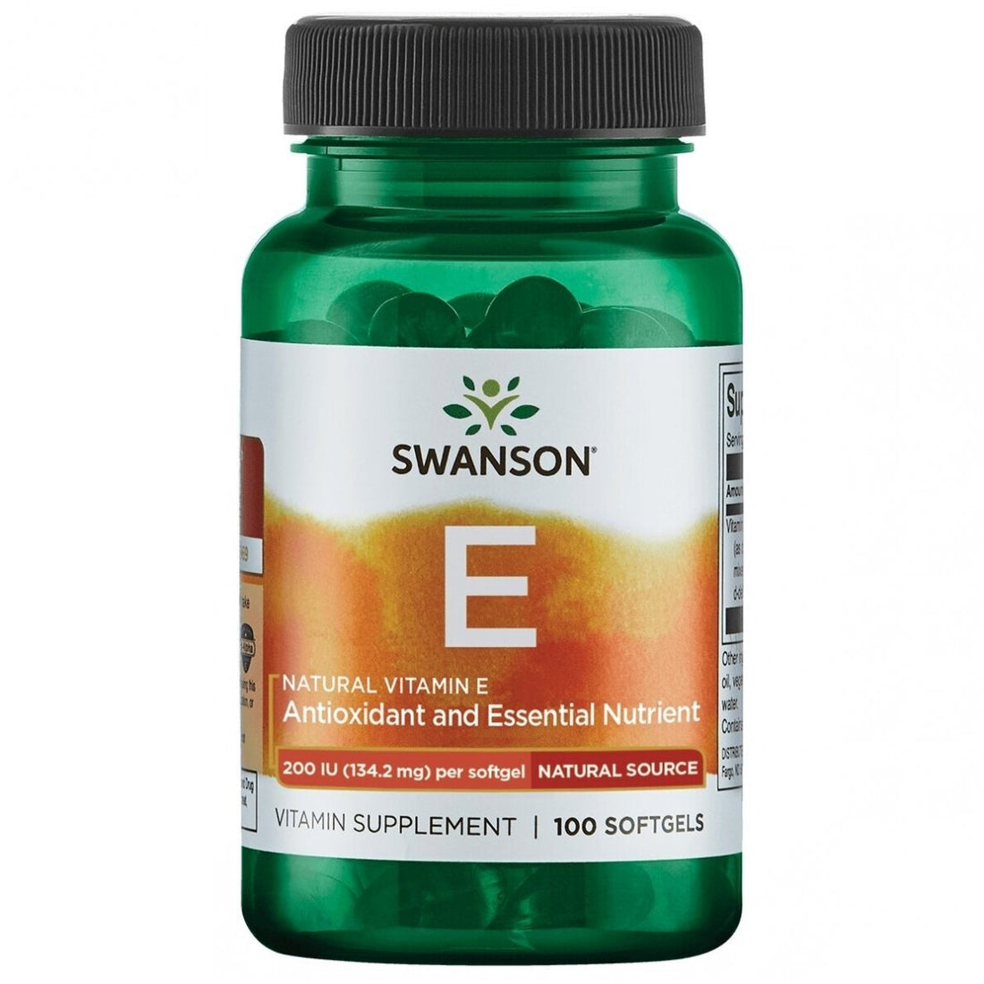 SWANSON VITAMIN E NATURAL 200TV, 100 KAPSLIT