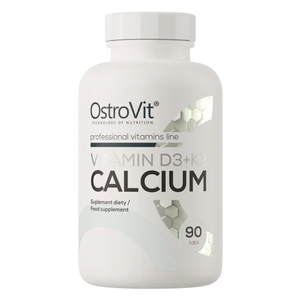 OstroVit D3-vitamiin + K2 + kaltsium, 90 tabletti