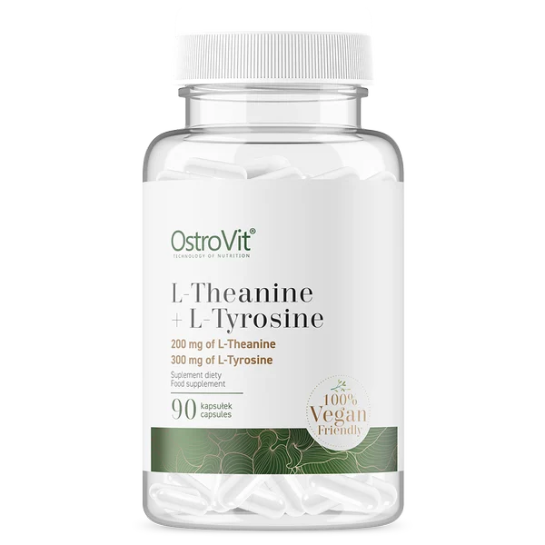 OstroVit L-teaniin + türosiin VEGAN, 90 kapslit